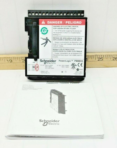 New Schneider Powerlogic I/O Module 240 VAC 30 VDC  PM8M26