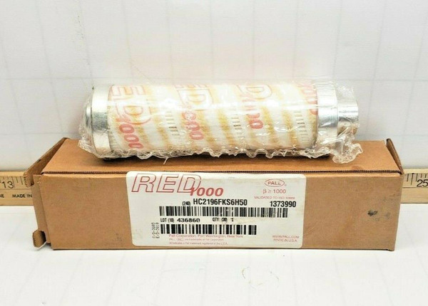 New Pall Red 1000 Replacement Filter Element  HC2196FKS6H50 / 1373990 New Pall Red 1000 Replacement Filter Element  HC2196FKS6H50 / 1373990