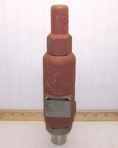 Farris Engineering Relief Valve 50 PSIG 76 SCFM 1/2" X 1"   27CC13-F20 Farris Engineering Relief Valve 50 PSIG 76 SCFM 1/2" X 1"   27CC13-F20
