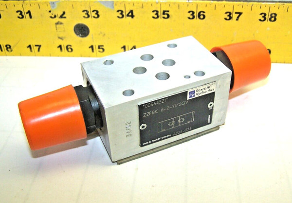 Rexroth Double Throttle Hydraulic Check Valve W/ O-Rings  Z2FSK 6-2-11/2QV Rexroth Double Throttle Hydraulic Check Valve W/ O-Rings  Z2FSK 6-2-11/2QV