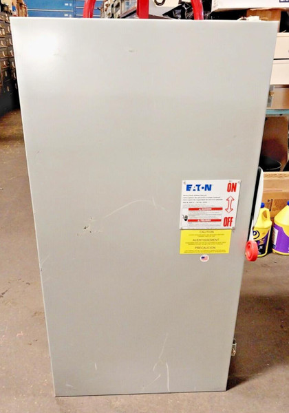 New Eaton 400 Amp Non-Fused Safety Disconnect Switch 600 VAC 3 Pole  DH365UGK