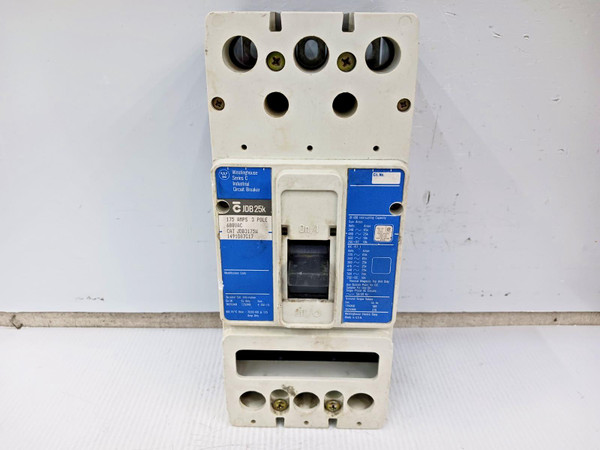Westinghouse 175 Amp Circuit Breaker 3P 600V JDB3175W *Missing Lugs and Trip*