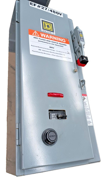 Square D Size 0 Fusible Combo Motor Starter 5 HP 8536SBO2s 8538SBG33V81CFF4P1T