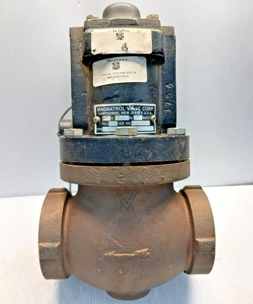 New Magnatrol 2-1/2" Bronze Water Steam Solenoid Valve 48A48W 125 Psi