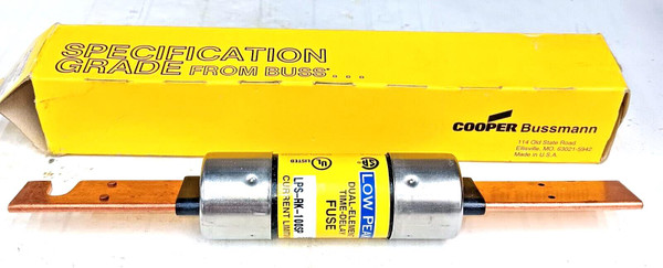 New Cooper Bussmann 100 Amp Fuse Class RK1 600 VAC  LPS-RK-100SP