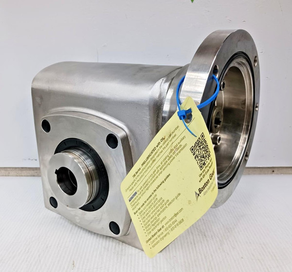 Boston Gear 0.89 HP Stainless Worm Gear Speed Reducer SSHF726-60KT-B5-HS1-P20