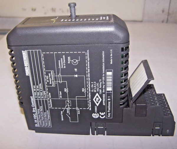 Fisher Rosemount Delta V KJ3001X1-BB1 DI 24 Vdc Dry Contact W/Terminal Block