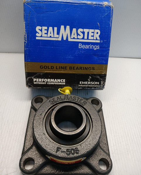 New SealMaster 1-3/8" Flange Mount Ball Bearing SF-22  4-Bolt New SealMaster 1-3/8" Flange Mount Ball Bearing SF-22  4-Bolt