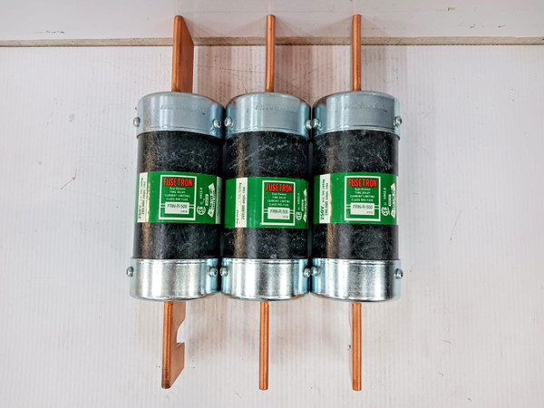 Lot Of Three) New Fusetron 500 Amp Time-Delay Class RK5 Fuse 250 VAC FRN-R-500 Lot Of Three) New Fusetron 500 Amp Time-Delay Class RK5 Fuse 250 VAC FRN-R-500