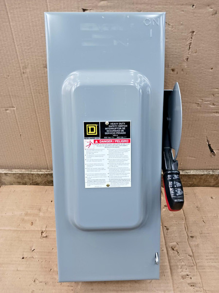 Square D 100 Amp Non-Fusible Heavy Duty Safety Switch 3 Pole 600V HU363