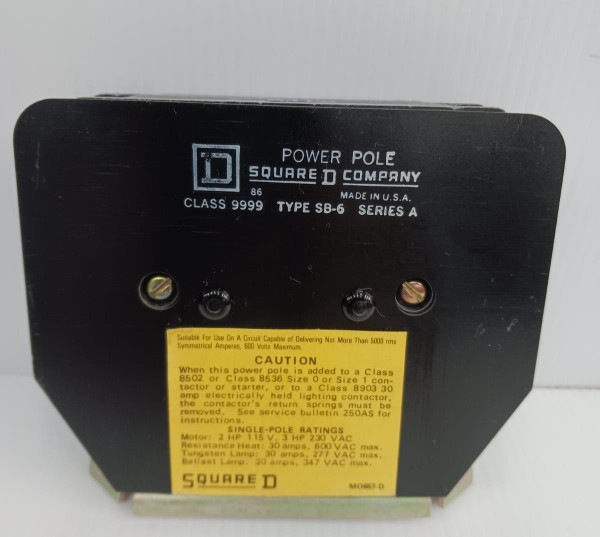 New Square D 9999 SB-6 Lighting Contactor Power Module 1no