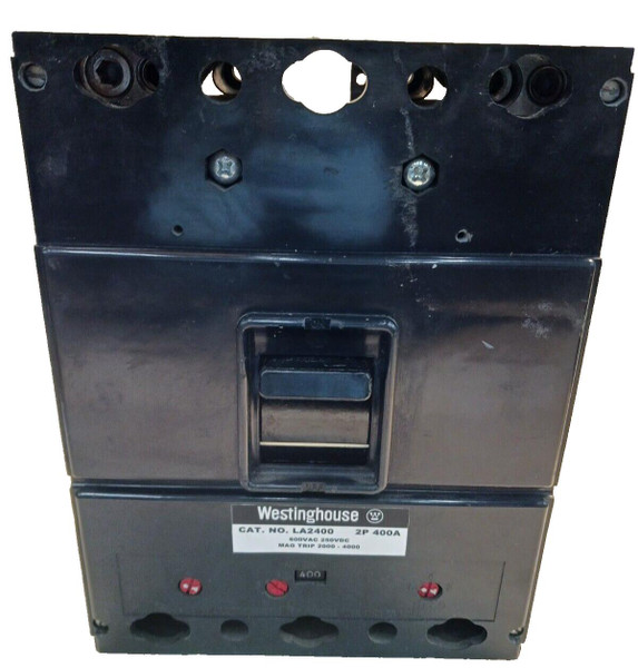 Westinghouse 400 Amp Circuit Breaker With 400 Amp Trip 600 VAC 2 Pole  LA2400