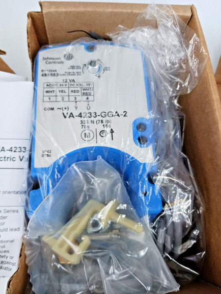 New Johnson Controls VA-4233-GGA-2 Electric Valve Motor Actuator 41P671