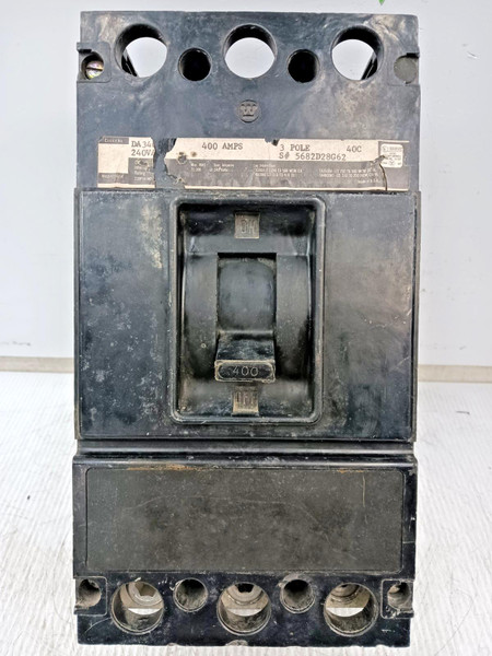 Westinghouse 400 Amp Circuit Breaker 3 Pole 240 VAC DA3400 (Flaw)