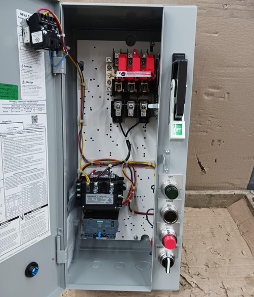 New Siemens Size 0 single phase Fusible Combination Motor Starter 14CU+12A
