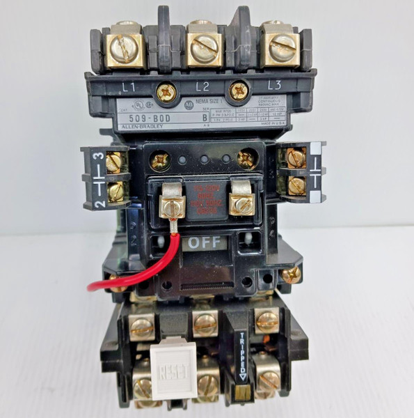New Allen-Bradley 509-BOD 10HP Nema Size 1 Motor Starter 120 Vac Coil  NTO