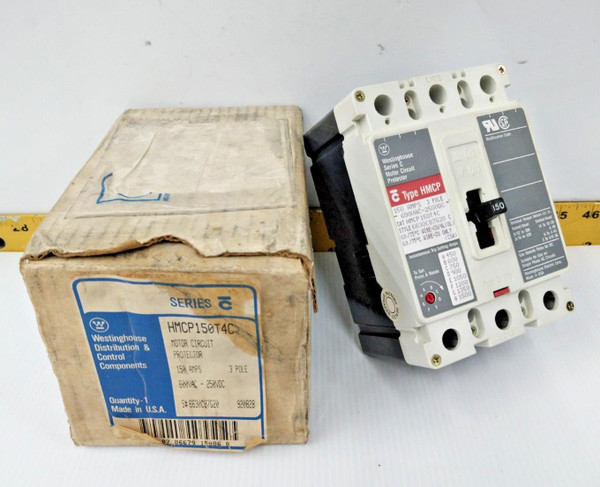New Westinghouse 150 Amp Motor Circuit Protector 600 VAC 3 Pole  HMCP150T4C