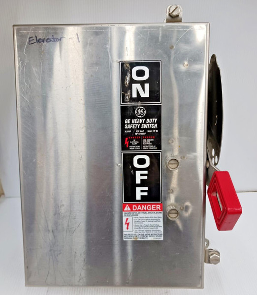 GE 30 Amp Stainless Non-Fusible Safety Switch TH3361SS 600 Vac 4X,5,12