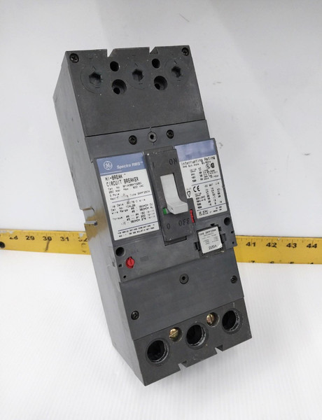 GE 250 Amp Circuit Breaker W/ 225 Amp Plug 600 VAC 3 Pole  SFHA36AT0250