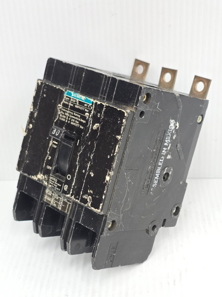 New Takeout Siemens 80 Amp Bolt-On Circuit Breaker 480Y/277 VAC 3P 65 kA BQD380