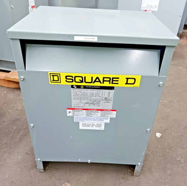 Square D 15 KVA Transformer 480 HV ▲ 208Y/120 LV Wye 3 Phase EE15T3H