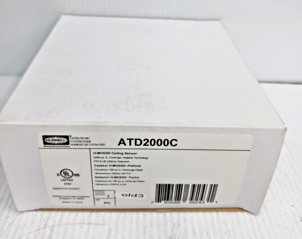 New Hubbell ATD2000C H-Moss Occupancy Ceiling Sensor White