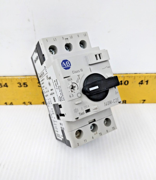 New Allen-Bradley Motor Protector / Circuit Breaker  6.3 - 10 Amps  140M-C2E-C10