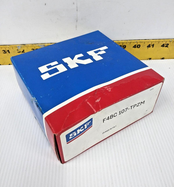 New Sealed SKF Square 4-Bolt Flanged Mount Bearing 1-1/4" Bore  F4BC 107-TPZM