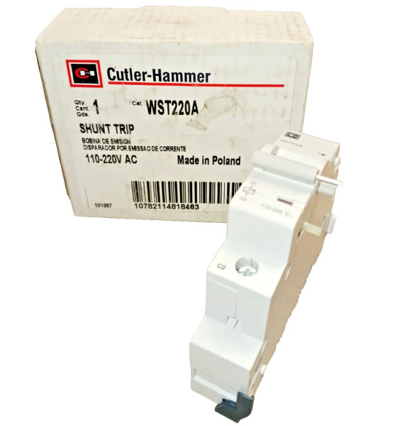 NEW CUTLER HAMMER WST220A CIRCUIT BREAKER SHUNT TRIP 110-220 VAC
