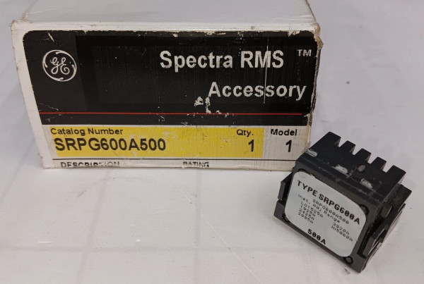 NEW GE 500 AMP CIRCUIT BREAKER TRIP RATE PLUG FOR 600 AMP FRAME SRPG600A500