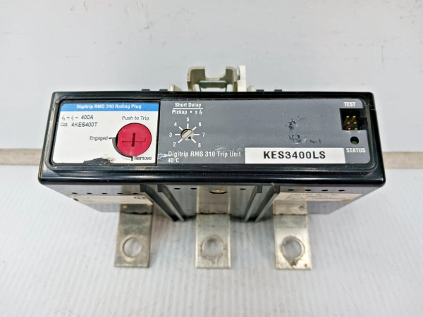 Cutler Hammer 400 Amp Digitrip RMS 310 Trip Unit KES3400LS W/ 400A Plug 4KES400T