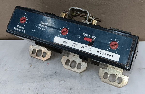 EATON MT3800T THERMAL MAGNETIC TRIP UNIT 800 AMP 3 POLE 600 VAC