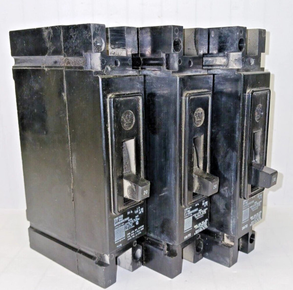 3 WESTINGHOUSE 20 AMP CIRCUIT BREAKER SINGLE POLE 277 VAC 125 VDC EHB1020