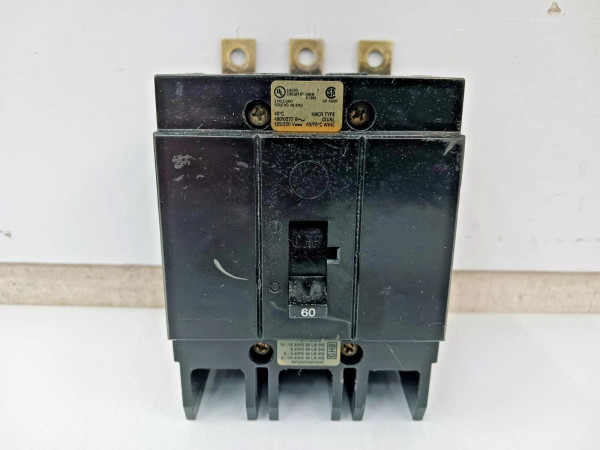 Cutler Hammer 60 Amp Bolt-On Circuit Breaker 3 Pole 277/480 VAC 65kA GHB3060