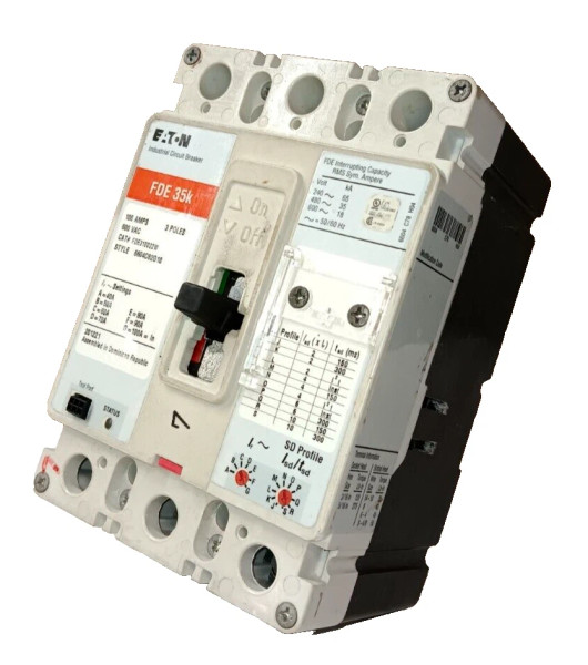 EATON 100 AMP CIRCUIT BREAKER 3 POLE 600 VAC FDE310022W