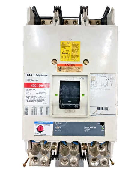 Eaton 1200 Amp Circuit Breaker W/ 1200 Amp Trip 3 Pole 600 VAC 100kA NDC312T33W