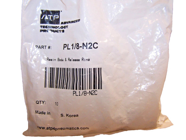 10) NEW ATP PL1/8-N2C COMPACT SWIVEL FITTING 1/8" TUBE X 1" MALE NPT LOT OF 10