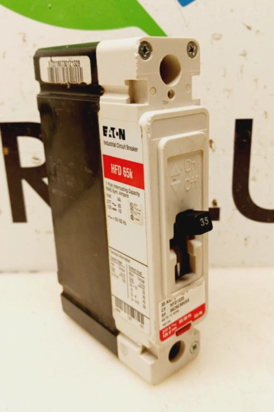Eaton 35 Amp Circuit Breaker Single Pole 277 VAC / 125 VDC HFD1035