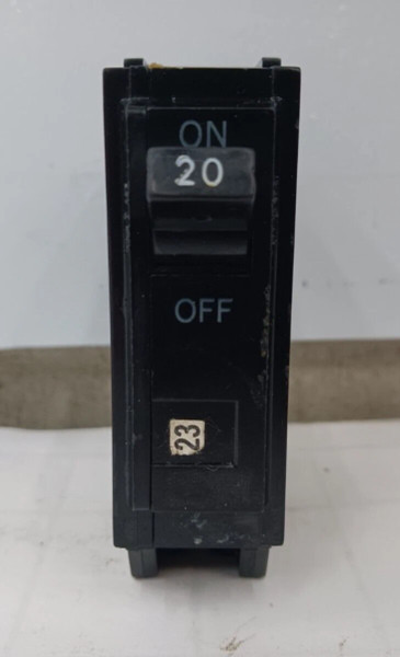 GE 20 AMP CIRCUIT BREAKER 1 POLE 120/240 VAC THQL1120