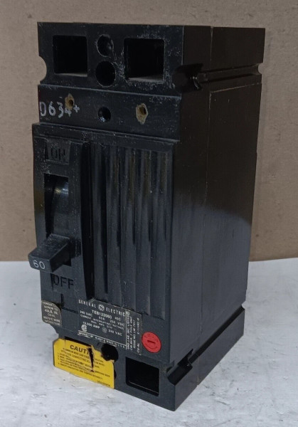 GE 60 AMP CIRCUIT BREAKER 2 POLE 240 VAC TEB122060