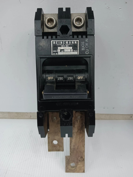 Heinemann 150 Amp Main Circuit Breaker 2 Pole 120/240 VAC CK2-G3-U
