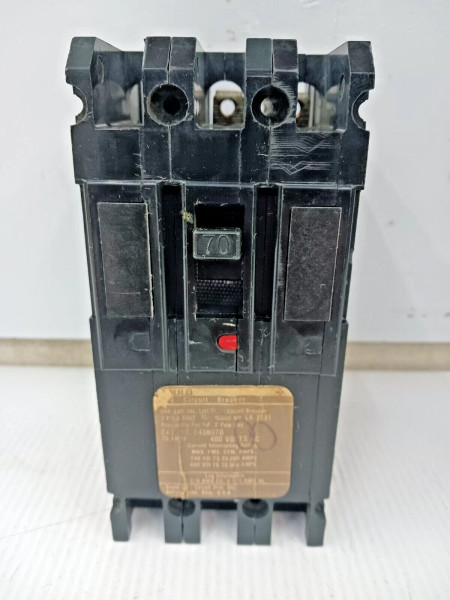 GOULD 70 AMP CIRCUIT BREAKER 3 POLE 480 VAC E43B070