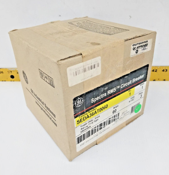 New GE Spectra 60 Amp Circuit Breaker 600 VAC 3 Pole SEDA36AT0060