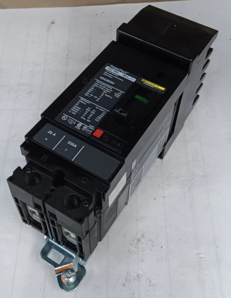NEW SQUARE D 20 AMP I-LINE CIRCUIT BREAKER 2 POLE 600 VAC B & C-PHASE HDA260204