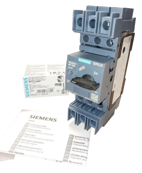 NEW SIEMENS 6.3 AMP CIRCUIT BREAKER 3RV2711-1GD10