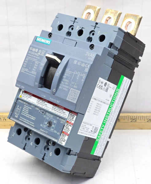 Siemens 225 Amp Circuit Breaker 600 VAC 3 Pole 85 kA 3VA5222-5EC31-0AA0