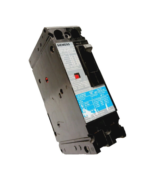 SIEMENS 100 AMP CIRCUIT BREAKER 2 POLE 480VAC / 250VDC ED42B100