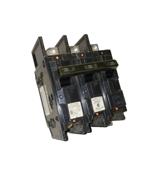 SIEMENS 30 AMP CIRCUIT BREAKER 3 POLE 240 VAC BQ3B030L