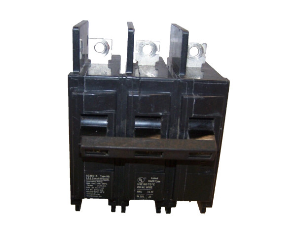 SQUARE D 15 AMP BOLT-ON CIRCUIT BREAKER 240 VAC 3 POLE BQ3B015