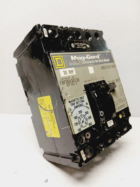 SQUARE D 30 AMP MAG-GARD CIRCUIT BREAKER 3 POLE 600 VAC FAP36015M